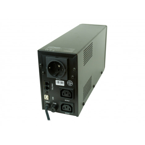 EnerGenie | UPS with USB and LCD display, Black | 850 VA | 220 V