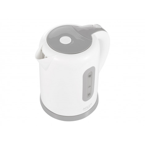 Adler | Kettles | AD 1234 | Standard kettle | 2200 W | 1.7 L | Plastic | 360 rotational base | White