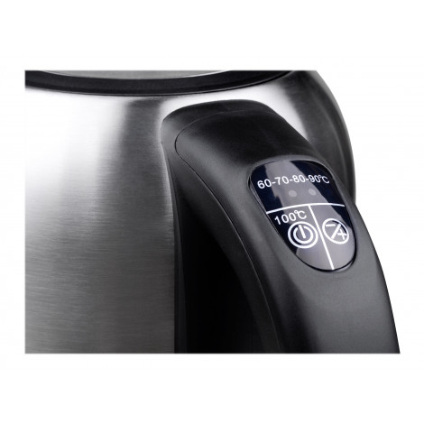 Camry | Kettle | CR 1253 | With electronic control | 2200 W | 1.7 L | Stainless steel | 360 rotational base | Stainless steel