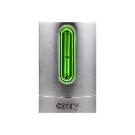 Camry | Kettle | CR 1253 | With electronic control | 2200 W | 1.7 L | Stainless steel | 360 rotational base | Stainless steel