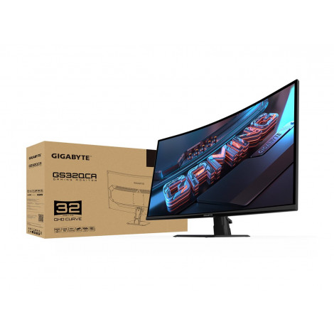Gigabyte | GS32QCA EU | 31.5 " | VA | 180 Hz | 1 ms | 250 cd/m | HDMI ports quantity 2