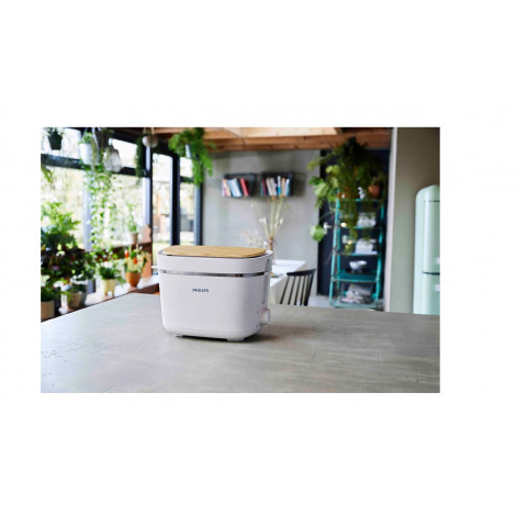 Philips | Toaster | HD2640/10 Eco Conscious Edition | Power 830 W | Number of slots 2 | Housing material 100% Bio-based plastic 