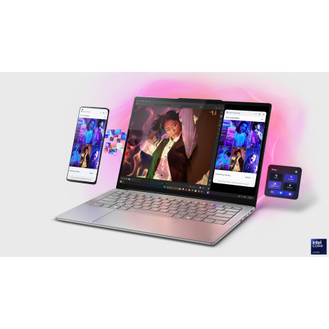 Lenovo Yoga Slim 7 14ILL10 | Luna Grey | 14 " | OLED | WUXGA | 1920 x 1200 pixels | Glossy | Intel Core Ultra 7 | 256V | 16 GB |