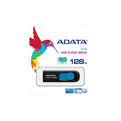 ADATA | UV128 | 128 GB | USB 3.0 | Black/Blue