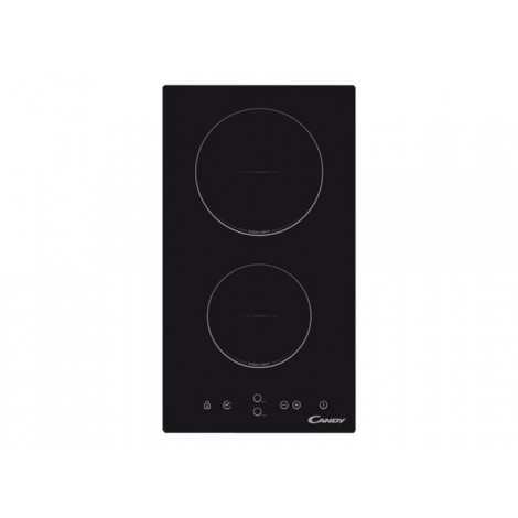 Candy | Domino | CDH 30 | Vitroceramic | Number of burners/cooking zones 2 | Touch | Timer | Black | Display