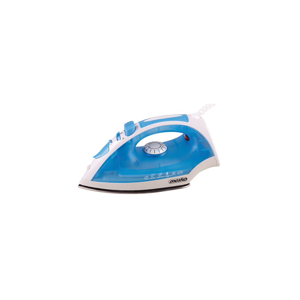 Iron | Mesko | MS 5023 | With cord | 2200 W | Blue/White