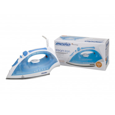 Iron | Mesko | MS 5023 | With cord | 2200 W | Blue/White