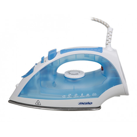 Iron | Mesko | MS 5023 | With cord | 2200 W | Blue/White