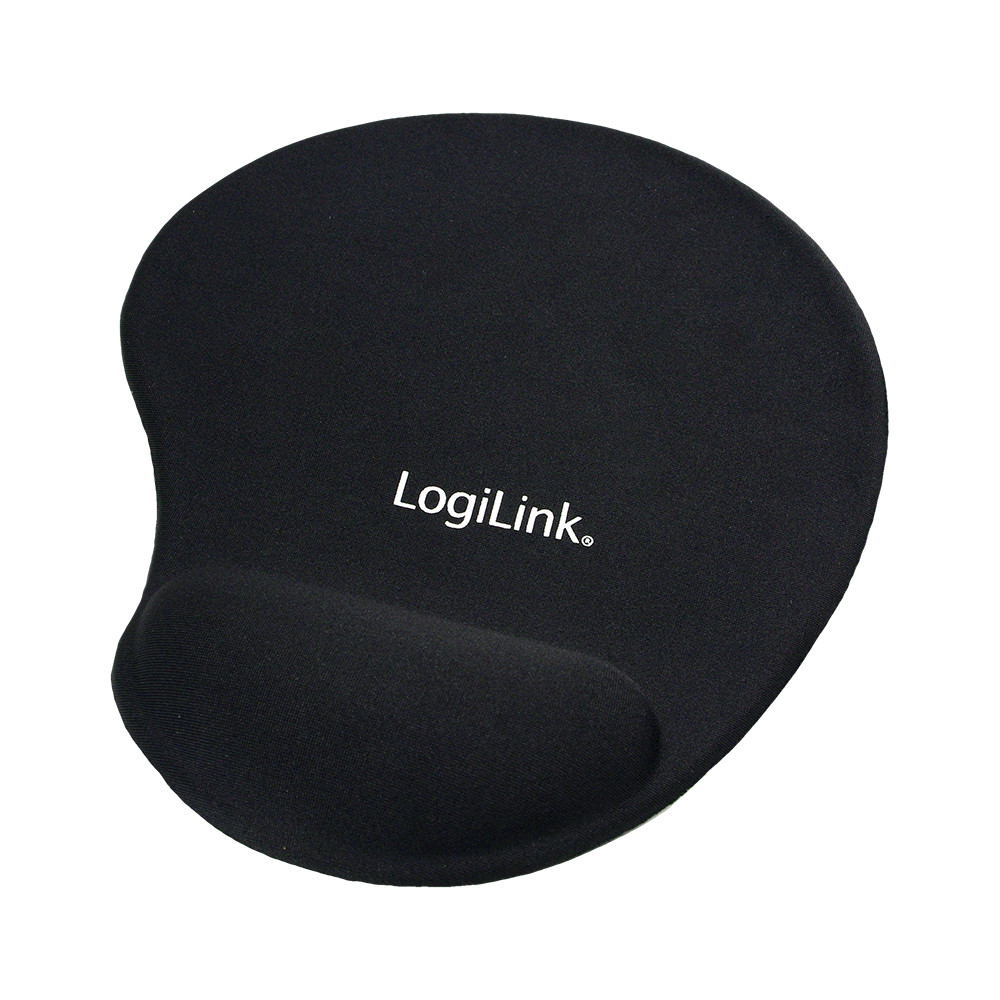 Mousepad with Gel Wrist Rest Support, | Logilink | ID0027 | Black