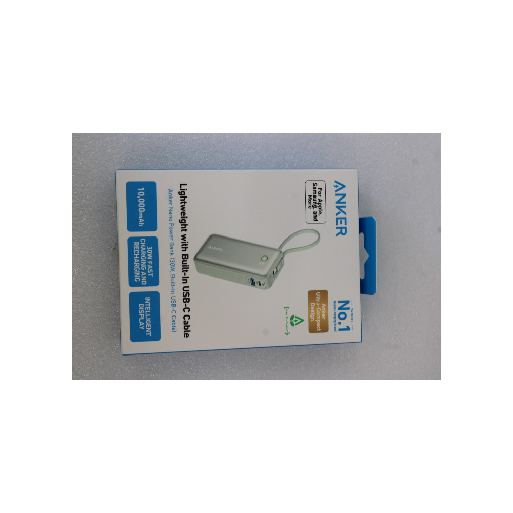 SALE OUT. | Anker 545 Nano Power Bank | A1259G61 | 10000 mAh | Green | UNPACKED, SCRATCHED ON TOP