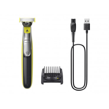 Philips Shaver | QP2734/23 OneBlade 360 | Operating time (max) 60 min | Wet & Dry | Lithium Ion | Green/Gray