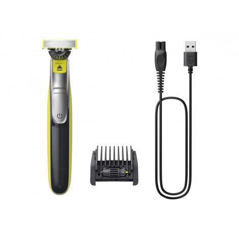 Philips Shaver | QP2734/23 OneBlade 360 | Operating time (max) 60 min | Wet & Dry | Lithium Ion | Green/Gray