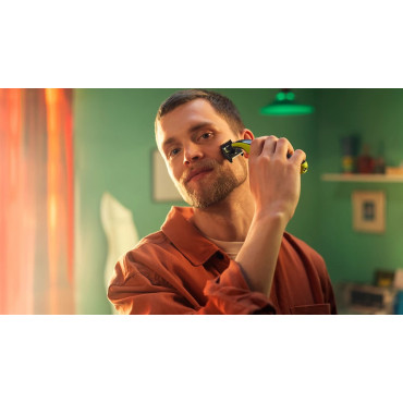 Philips Shaver | QP2734/23 OneBlade 360 | Operating time (max) 60 min | Wet & Dry | Lithium Ion | Green/Gray