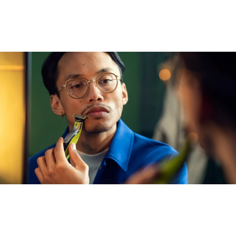 Philips Shaver | QP2734/23 OneBlade 360 | Operating time (max) 60 min | Wet & Dry | Lithium Ion | Green/Gray