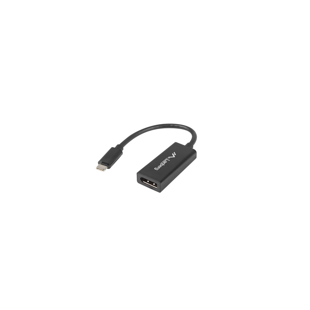 Lanberg USB-C(M) 3.1- Displayport(F) Adapter cable 15cm, Black