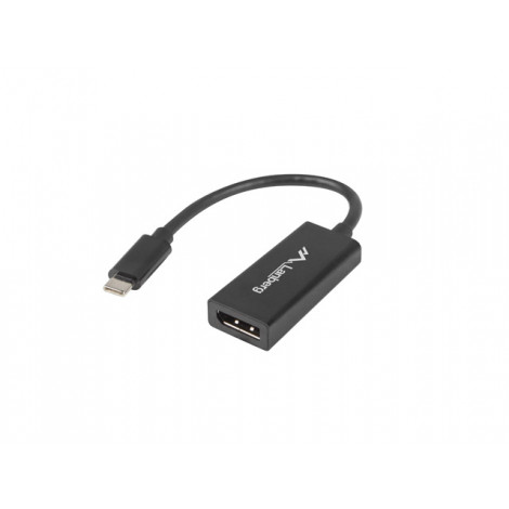 Lanberg USB-C(M) 3.1- Displayport(F) Adapter cable 15cm, Black