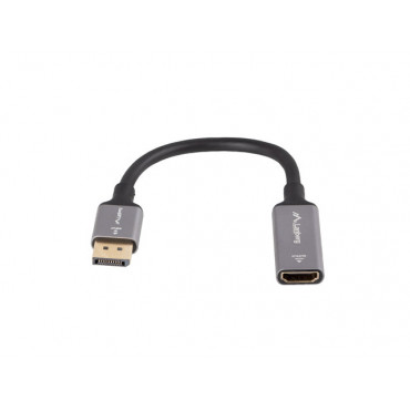 Lanberg Displayport (M)- HDMI(F) Adapter 8K on cable 20cm, Silver