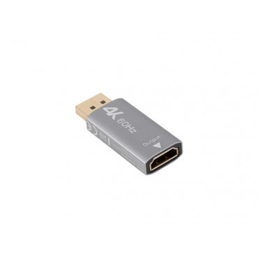 Lanberg Displayport (M)- HDMI(F) Adapter 4K, Silver