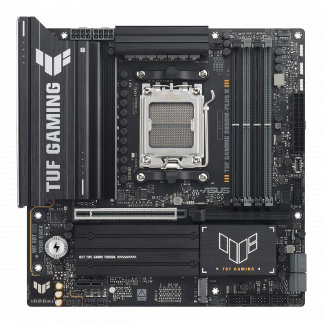 Asus TUF GAMING B850M-PLUS II | Processor family AMD | Processor socket AM5 | DDR5 | Supported hard disk drive interfaces SATA, 