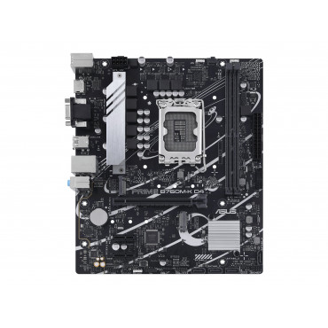 Asus PRIME B760M-K D4 Processor family Intel Processor socket LGA1700 DDR4 DIMM Memory slots 2 Supported hard disk drive interfa