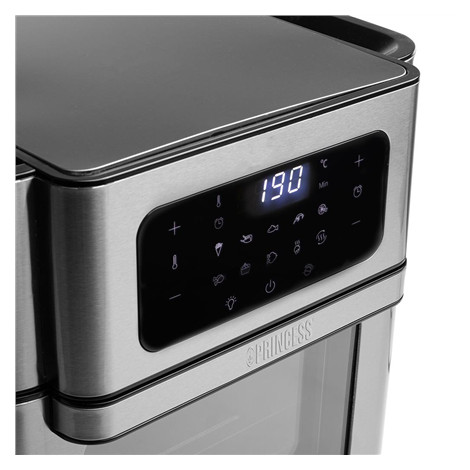 Princess | Aerofryer Oven | 182065 | Power 1500 W | Capacity 10 L | Black/Stainless Steel