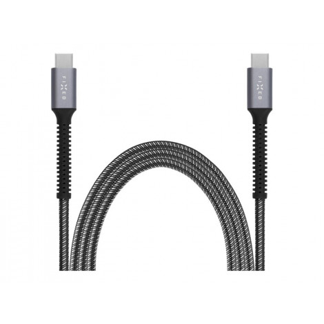 Fixed | Armor Cable USB-C/USB-C, 2 m, 240W | FIXDA-CC2-GR