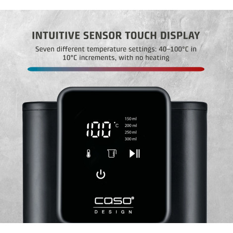 Caso Turbo Hot Water Dispenser | HW 616 | Water Dispenser | 2600 W | 2.5 L | Plastic/Stainless Steel | Black/Stainless Steel