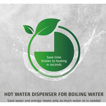 Caso Turbo Hot Water Dispenser | HW 616 | Water Dispenser | 2600 W | 2.5 L | Plastic/Stainless Steel | Black/Stainless Steel