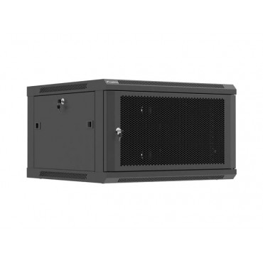 Lanberg Wall mounted installation cabinet 19" 6U 600X600 | WF01-6606-23B | Black