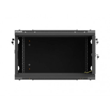 Lanberg Wall mounted installation cabinet 19" 6U 600X600 | WF01-6606-23B | Black