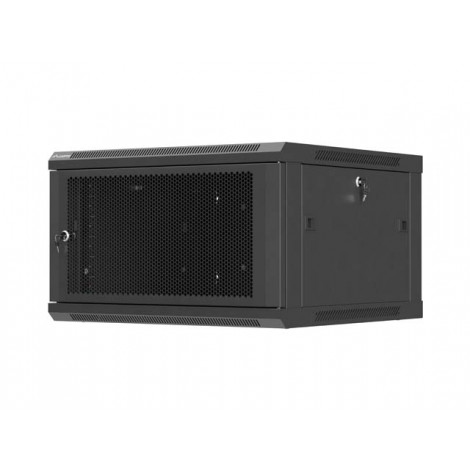 Lanberg Wall mounted installation cabinet 19" 6U 600X600 | WF01-6606-23B | Black