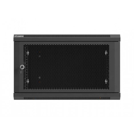 Lanberg Wall mounted installation cabinet 19" 6U 600X600 | WF01-6606-23B | Black