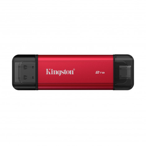 Kingston Dual Portable Solid-State Drive, USB Type-A and Type-C | 2000 GB | Solid-state drive interface USB 3.2 Gen 2 | Read spe