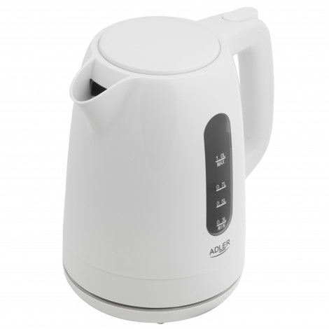 Adler Kettle | AD 1380w | Electric | 2200 W | 1 L | Polypropylene | 360 rotational base | White