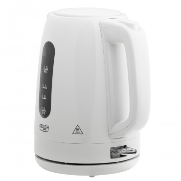 Adler Kettle | AD 1380w | Electric | 2200 W | 1 L | Polypropylene | 360 rotational base | White