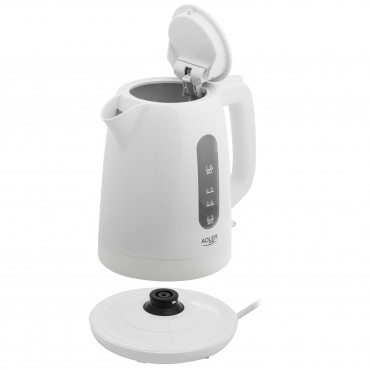 Adler Kettle | AD 1380w | Electric | 2200 W | 1 L | Polypropylene | 360 rotational base | White