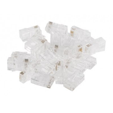 Lanberg | RJ45 CAT.6 UTP Plug 8P8C PASS Through Type, 100 pcs | PLU-6000EZ | Transparent