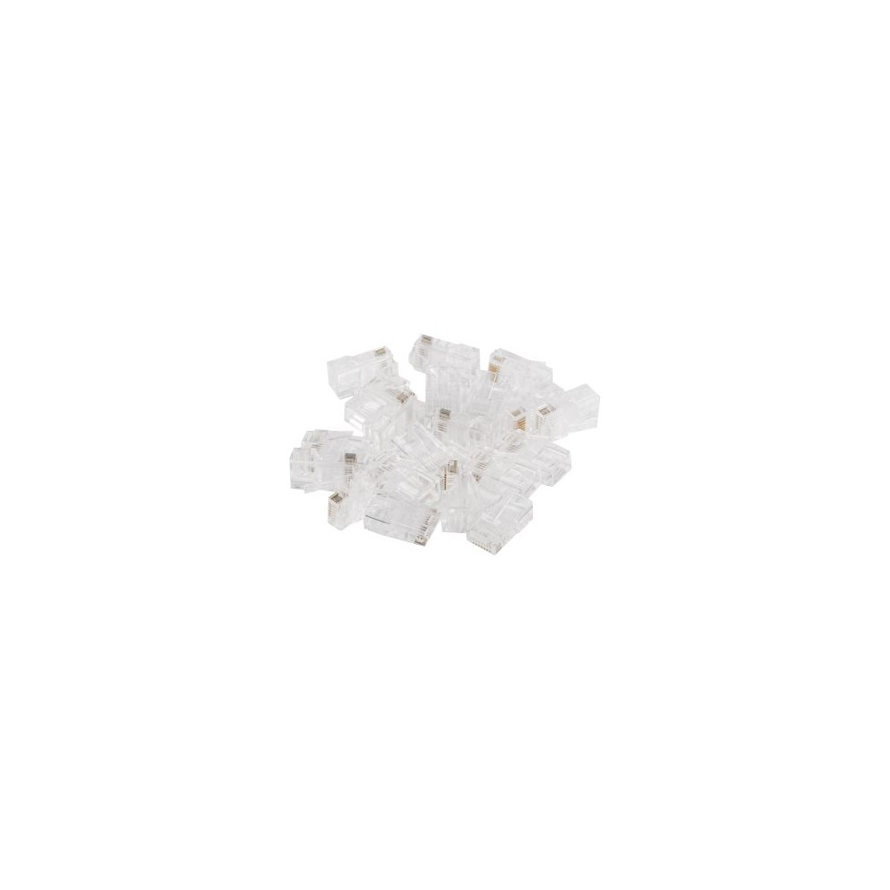 Lanberg | RJ45 CAT.6 UTP Plug 8P8C PASS Through Type, 100 pcs | PLU-6000EZ | Transparent