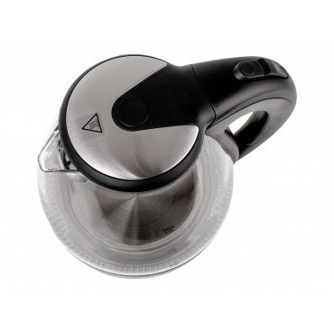 Kettle | Adler | Kettle | AD 1224 | Standard | 2000 W | 1.5 L | Glass | 360 rotational base | Black