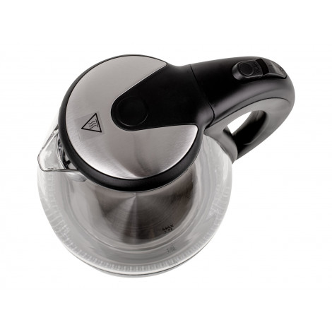 Kettle | Adler | Kettle | AD 1224 | Standard | 2000 W | 1.5 L | Glass | 360 rotational base | Black