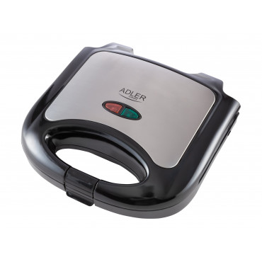 Adler | Sandwich maker | AD 3015 | 750 W | Number of plates 1 | Number of pastry 2 | Black