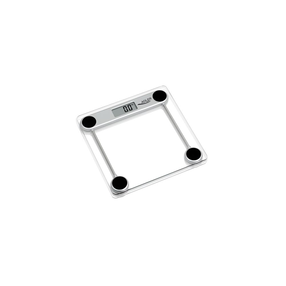 Svarstyklės | Adler | Maximum weight (capacity) 150 kg | Accuracy 100 g | Glass