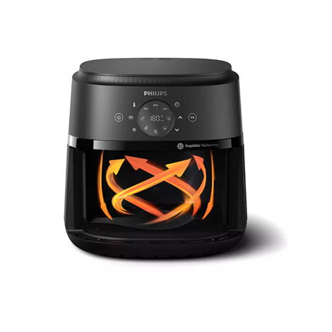 Philips NA231/00 Airfryer, 1700 W, Pan volume 6.2 L, Black, Silver | Philips Airfryer | NA231/00 | Power 1700 W | Capacity 6.2 L