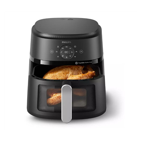 Philips NA231/00 Airfryer, 1700 W, Pan volume 6.2 L, Black, Silver | Philips Airfryer | NA231/00 | Power 1700 W | Capacity 6.2 L