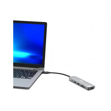 PORT CONNECT Docking Type C 5 in 1 - 1 x 4K HDMI - PD 100W - Retail BtoC Only | PORT CONNECT