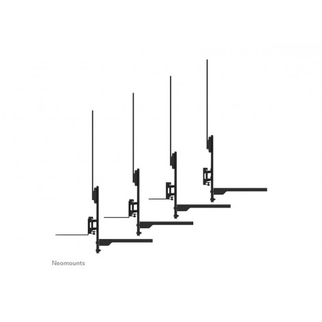 Neomounts AV60-500BL Videobar and laptop shelf kit 43-110" - VESA - max 8 kg - universal, Black | Neomounts