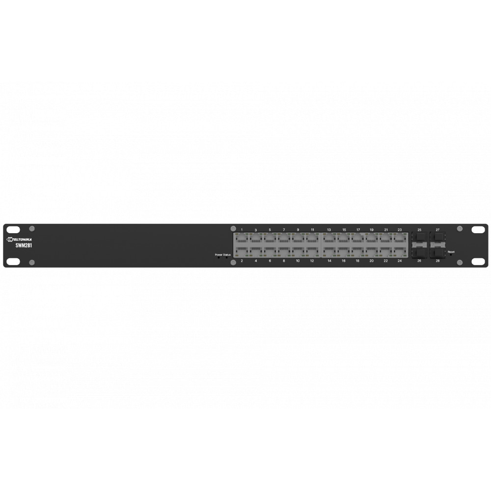Teltonika Switch 24 x Gigabit Ethernet ports PROFINET and MRP support | SWM281 | Managed | Rackmountable | SFP ports quantity 4