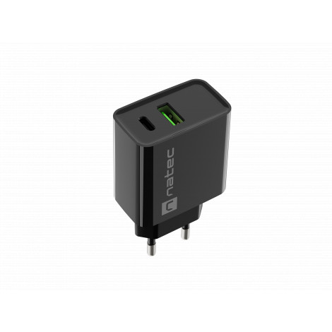 Natec Ribera USB Charger, 1xUSB-A, 1x USBD-C, 200 W | NUC-2062