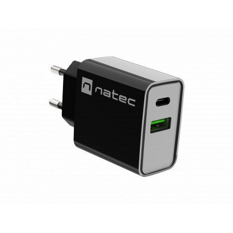Natec Ribera USB Charger, 1xUSB-A, 1x USBD-C, 200 W | NUC-2062