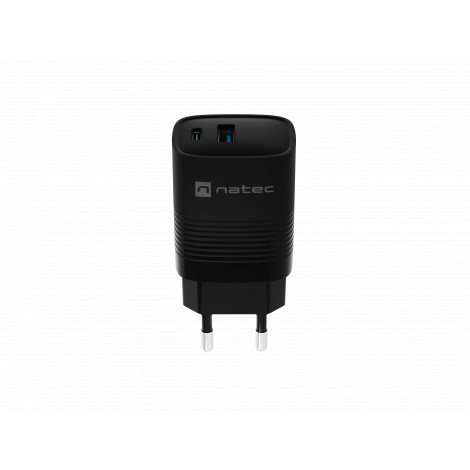 Natec Ribera USB Charger, 1x USB-A, 1x USB-C, 300 W | NUC-2141